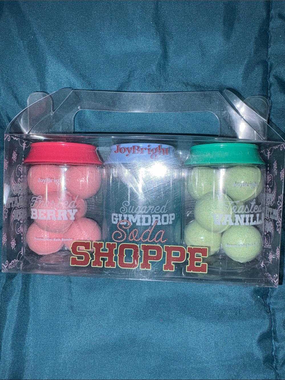 Ulta - JoyBright Soda Shoppe Bath Bomb Sugar Scrub - Pink / Light Green / Blue